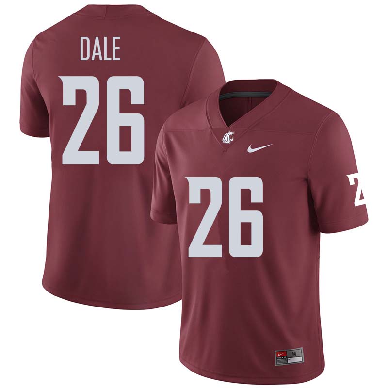 Men #26 Hunter Dale Washington State Cougars College Football Jerseys Sale-Crimson - Click Image to Close